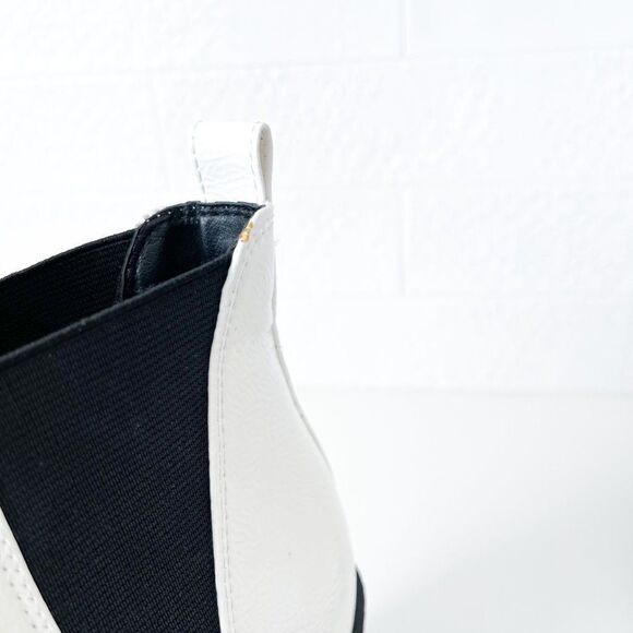 Dirty Laundry White and Black Ankle Boots - Picture 10 of 11